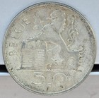 Belgium 1950 50 Francs Silver Coin - Dutch Type
