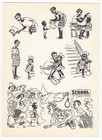 1964 Girl First Day School Anti-racist Art Black Americana Soviet Vtg Postcard