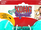 Kong Dental Squeezz Bone Medium Treat Stuffable Teeth Cleaning Dog Chew Toy 6x3 