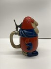 1975 Vintage Original First Budweiser Stein - Bud Man Cs1 - Solid Lid tie Knot