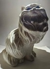 Vintage Ceramic Persian Cat Statue 14  Tall Life Size Figurine