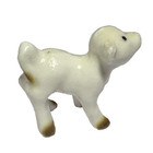 Vintage Hagen Renaker Miniature Figurine Baby Lamb Glossy Porcelain 1