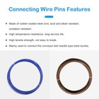 100ft Connecting Wire Hinge Pins Conveyor Belt Steel Buckle 2 3mm  Blue