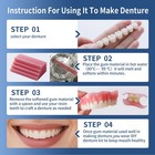 Quick Reline Boil   Fit Denture Reliner Kit Reusable For Full   Partial Dentures