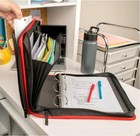 Five Star Zipper Binder  2 Inch 3-ring Binder With Round Rings  5-tab Expanding