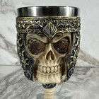 Skull Goblet Chalice Wine Cup 6 5 Oz Medieval Skull Cup Stainless Steel 3d New