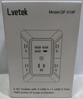 Lvetek Qf-519f 5 Outlet Surge Protector Wall Mountable Charger With 4 Usb Ports