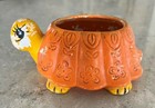 Adorable Ceramic Turtle Planter-vintage 
