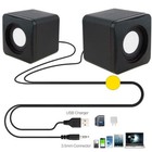 Usb Wired Computer Speakers Stereo For Pc Laptop Notebook Desktop 3 5mm 