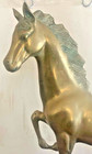 Large Brass Horse 19 Inches Tall By 23 Inches Long