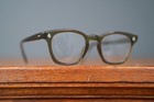 Vintage 1950 American Optical Eyeglasses Olive Green Frames