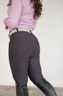 Free Ride Equestrian Lux Zip Breeches   Charcoal Regular Size Small