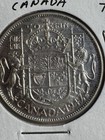 1947 Canada 50 Cents     King George Vi Half Dollar 80  Silver Coin
