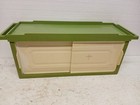 Vintage Mid Century Modern Green Plastic Bathroom Medicine Cabinet  18x7x6