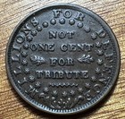 Xf Liberty Head Not One Cent Hard Times Token  Stars On Reverse low 39  Ht-51