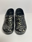 Dansko Clogs Womens 40 Gray Black Shoes Leather Slip On Casual Work Nurse 9 5-10