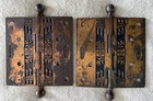 Late Victorian  eastlake-style  Decorative Butt Hinges  circa 1880-1890 s  5x5