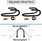 2 Pack Adjustable Plate Hangers wall Mount Plate Display Stands Holders  Black M