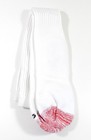 1-pair Nba Logo Official League Issued Socks One Pair White Red Large New