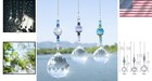 Hanging Crystal Ball Prism Set Of 3     Captivating Suncatcher For Any Occasion
