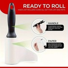 Reusable Lint Roller Pet Hair Dust Remover Furniture Clothes 120 Sheets Handle