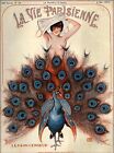 1925 La Vie Parisienne Le Paon Censeur France Travel Advertisement Poster