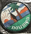 Nip Vintage Noumea New Caledonia Sunrise Souvenir Round Adhesive Backed Patch