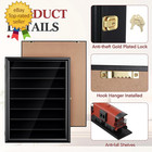 Ho Scale Model Train Display Case Wall Cabinet - 8 Shelves Lockable 98  Uv Prote