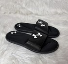 Under Armour Ignite Vi Graphic Slides 4d Foam Mens 11 Black Sandals 3022711-003