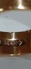 Vtg 14k Yellow Gold Men s Freemason masonic Ring Band Size 10 5  Inscribed  Read