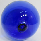 Vintage Cobalt Blue Hand-blown Glass Fishing Float Orb Buoy Ball Globe 5  D