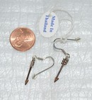 Sterling Silver 925 Arrow Drop Earrings Made In Thailand