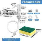 Soap Dispenser Pump For Kitchen Sink With Sponge Rack under Counter Sink Soap