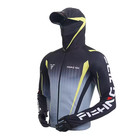 Upf 50  Fishing Shirt With Hood   Face Mask - Uv Sun Protection Performance Hood