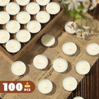 100 Pack Paraffinfree Unscented Natural Soy Wax Tea Lights Candles Bulk