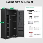 30-35 Large Gun Safe  Fingerprint Gun Safe With Mute Function   Dual Alarm