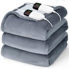 King Size Electric Heated Blanket 10 Heat Levels Dual Control Auto Shut-off New