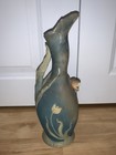 Antique Austrian Teplitz Bernard Bloch Art Nouveau Woman Pottery Ewers Vase