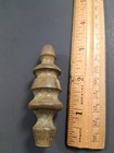 Antique  1800s 19th-century Brass Finial Great Patina And Age  Victorian Brass 