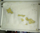1997 Noaa Soundings In Fathoms Hawaii To Oahu  19340 Nautical Map 48  X 36 5 