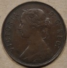 Newfoundland 1876-h Large Cent As Pictured