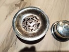 Vintage Silver Plate Made In Italy Butter Curler Dish With Insert  3 Pc Set