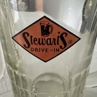 2 Stewart s Drive In Mugs 1960s Full Size Heavy Glass Mugs 16 Oz  Perfect For 2