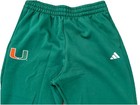 Adidas Miami Hurricanes Team Issued Basketball Pants Men Size Large Green Jogger