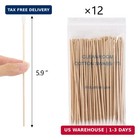 1200 Count 6 Inch Long Cotton Swabs With Wooden Sticks  Cleaning Cotton Sticks C
