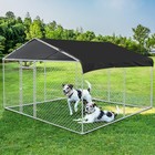 10x10 Ft Outdoor Pet Dog Run House Kennel Shade Cage Enclosure W  Cover Playpen