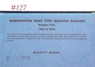Whitman Coin Folder Album Book 1965   Washington Quarters 9419