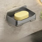 Wall Mounted Soap Holder Double Drain Bathroom Soap Dish Sponge Organizer Rack