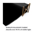 The Black Market Musou Black Fabric Kiwami  Backcoated - 43 Inch Wide Sold By   