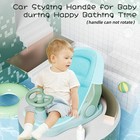 Baby Bath Seat Support Chair Foldable Mesh Infant Tub Support 3-level Green Seat